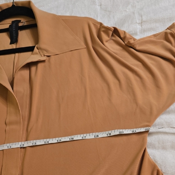 Norma Kamali Beige Long Sleeve Wrap Jumpsuit - Picture 11 of 14